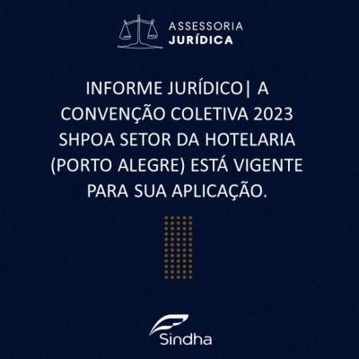 CONVENÇÃO COLETIVA DE TRABALHO 2023 SHPOA