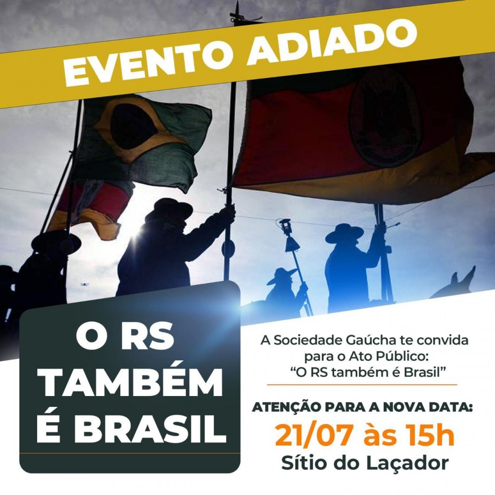 Participe do ato público “O RS também é Brasil”