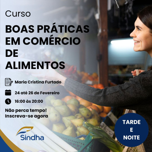 Boas Práticas em Comércio de Alimentos - TARDE/NOITE 