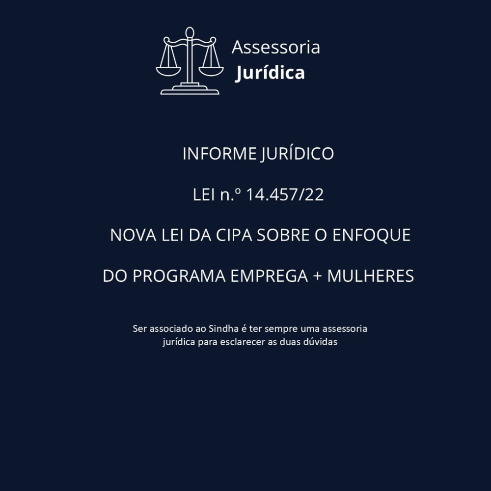 INFORME JURÍDICO| PROGRAMA EMPREGA + MULHERES