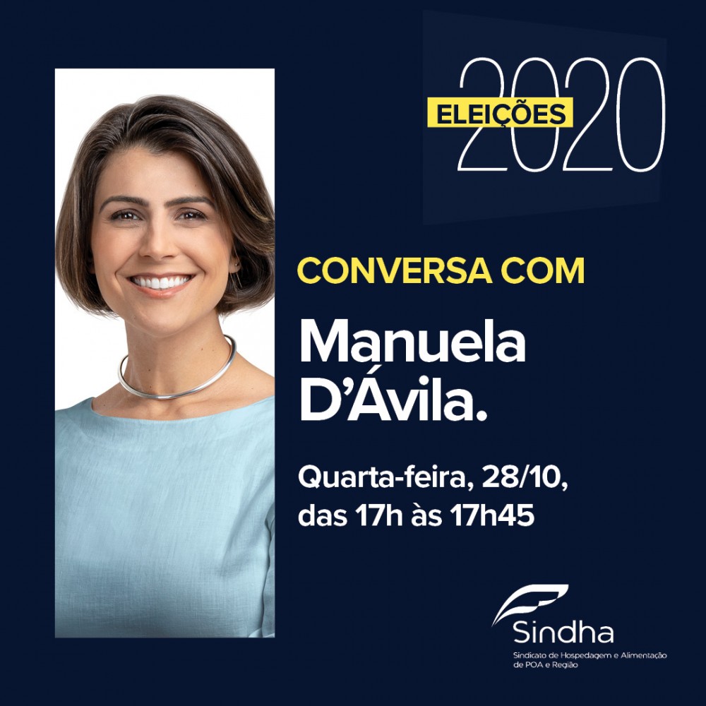 Com foco na dinamização da economia, Manuela d’Ávila conversa com o Sindha