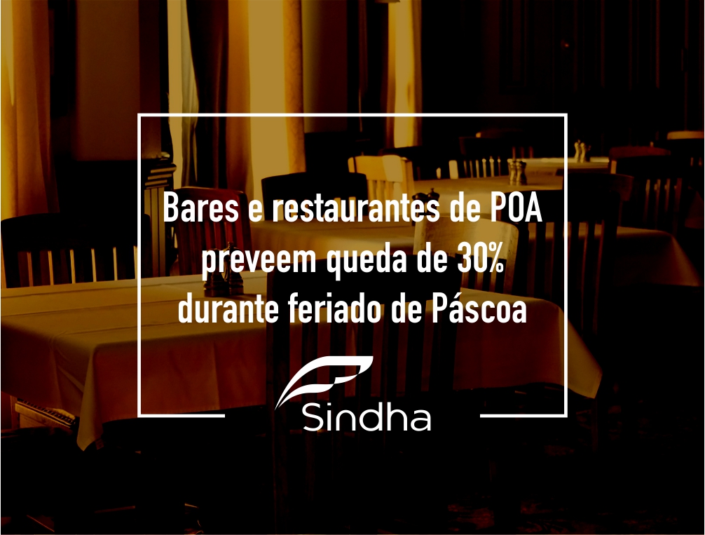 Bares e restaurantes de Porto Alegre preveem queda de 30% no movimento durante feriado de Páscoa