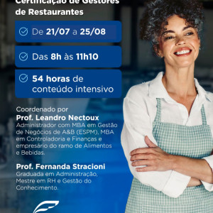 PFCG - Programa de Formação e Certificação de Gestores de Restaurantes