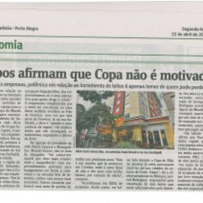 Matéria publicada no Jornal do Comércio de 22/04/2013