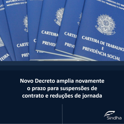 Novo Decreto amplia novamente o prazo para suspensões de contrato e reduções de jornada