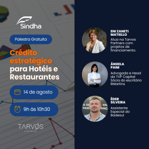 PALESTRA: Crédito Estratégico para hotéis e restaurantes