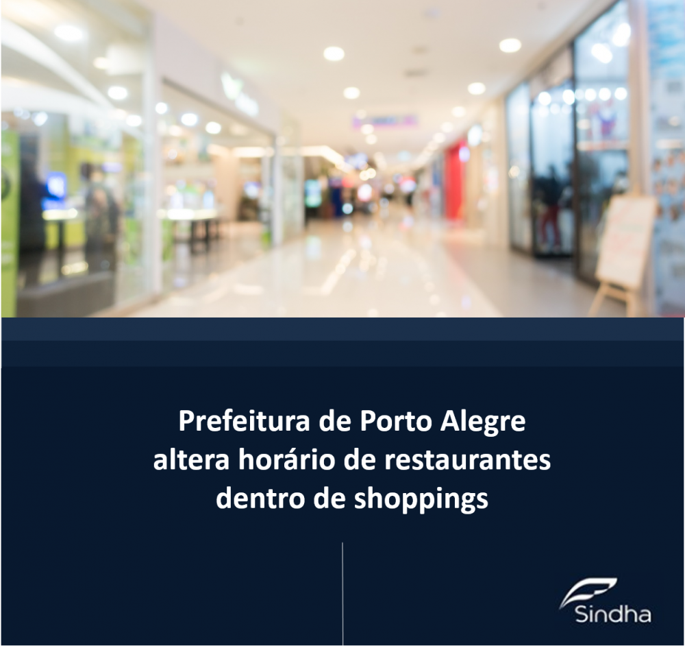 Prefeitura de Porto Alegre altera horário de restaurantes dentro de shoppings
