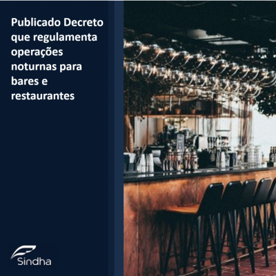 Publicado Decreto que regulamenta operações noturnas para bares e restaurantes