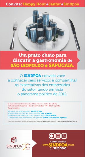 Sindpoa promove encontro com empresários - Foco é gastronomia de Sapucaia e São Leopoldo