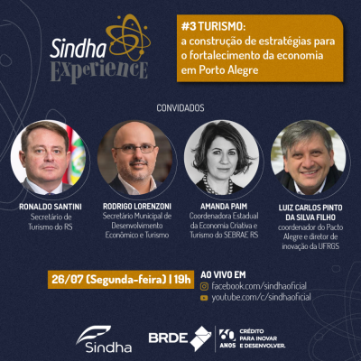 Sindha Experience abordará as estratégias para o fortalecimento do turismo em Porto Alegre