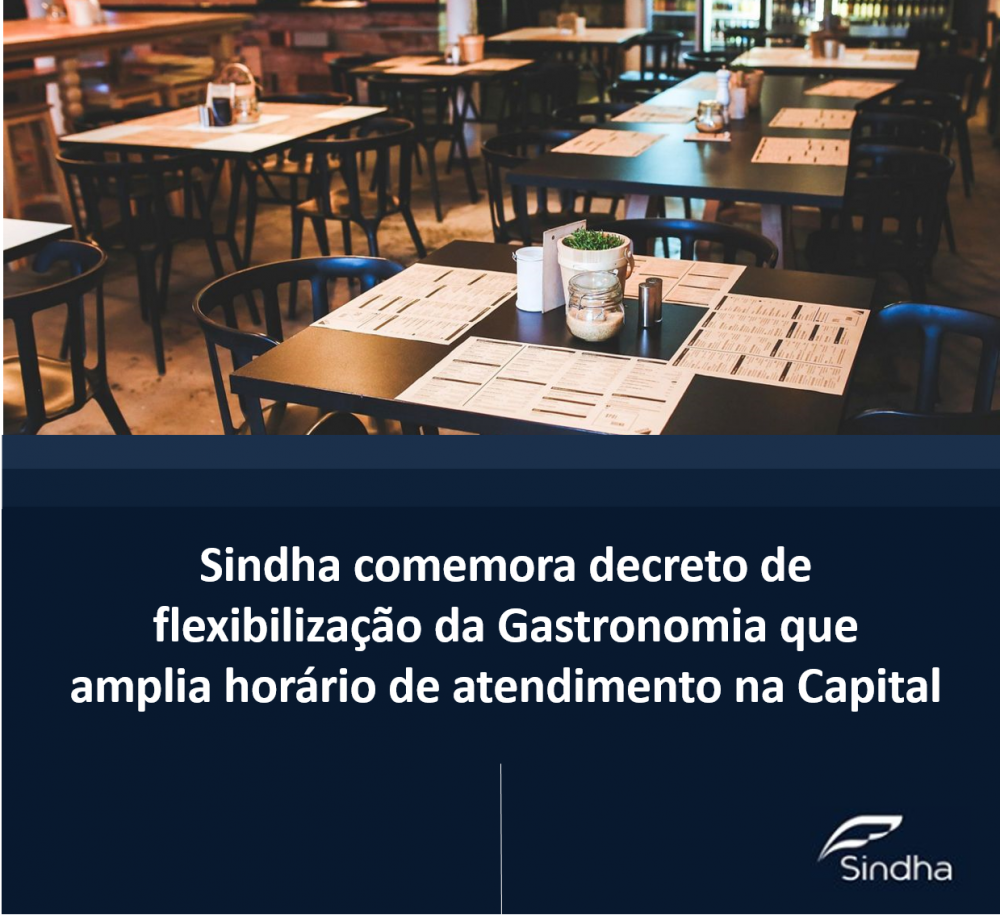 Sindha comemora decreto de flexibilização da gastronomia em Porto Alegre