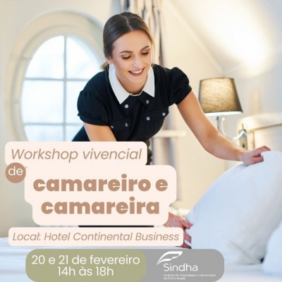 SINDHA REALIZA WORKSHOP VIVENCIAL DE CAMAREIRO E CAMAREIRA