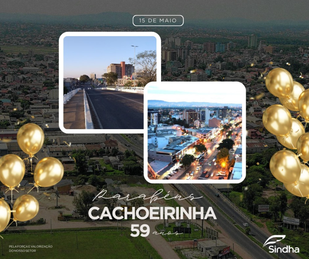 Parabéns, Cachoeirinha pelos seus 59 anos!