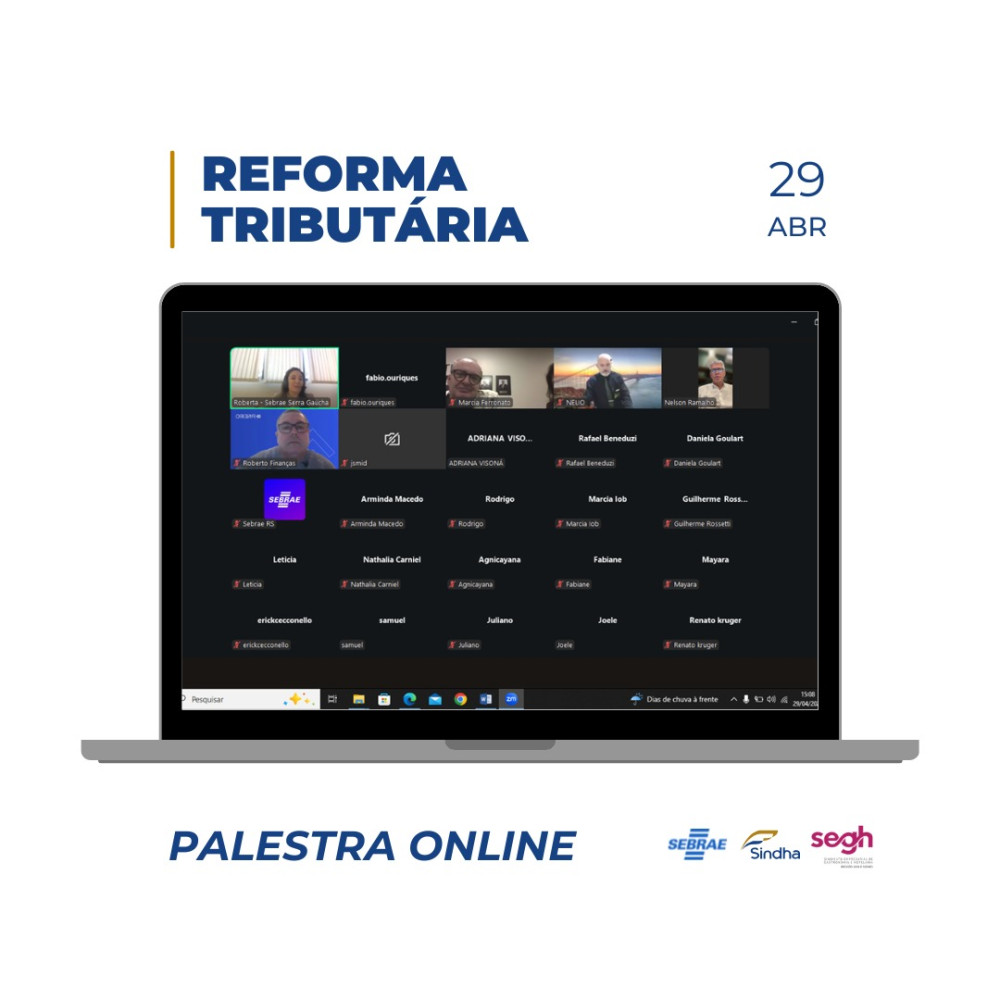  Desvendando a Reforma Tribut&aacute;ria | SINDHA promove webinar em parceria com Sebrae, SEGH, Sicredi, FBHA e Senac