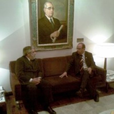 Presidente José de Jesus com o Presidente da Assembléia Adão Villaverde