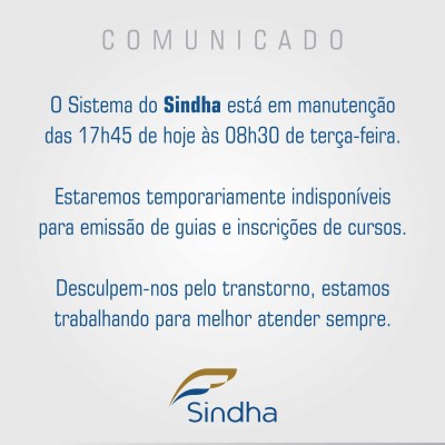 Comunicado Sindha
