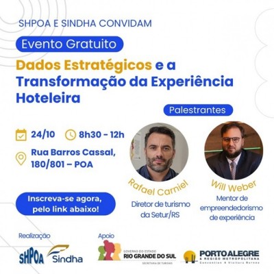 Encontro hoteleiro em Porto Alegre: experts revelam estratégias de fidelização e gestão de dados.