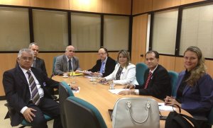 Os diretores da FBHA, Norton Lenhart e Luiz Carlos Nigro, se encontraram com Marcos Alves de Souza, diretor de direitos autorais do Ministério da Cultura, na sede do Ministério em Brasília
