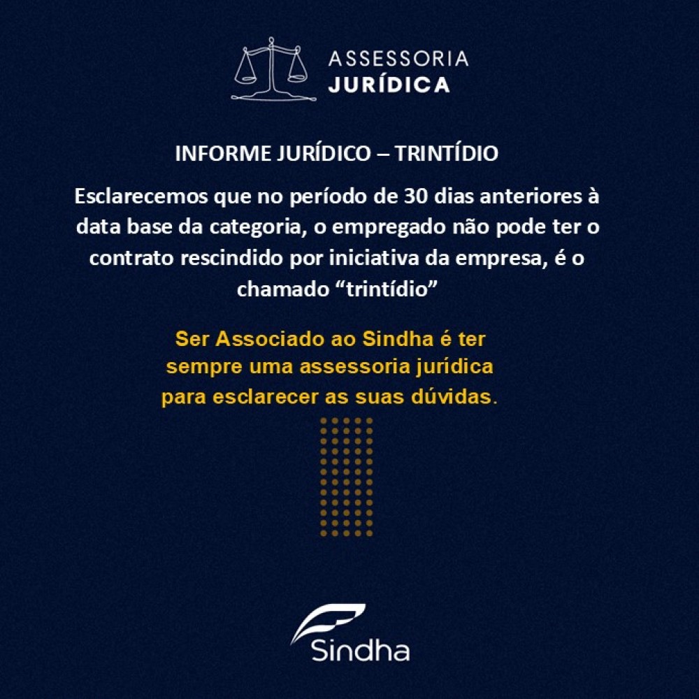 INFORME JURÍDICO – TRINTÍDIO