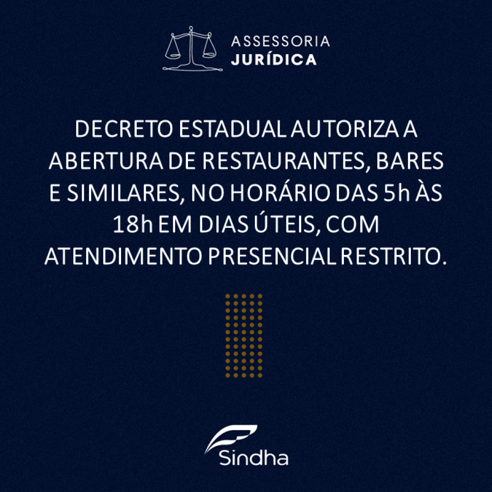 Decreto Estadual autoriza reabertura permitida a partir de segunda-feira