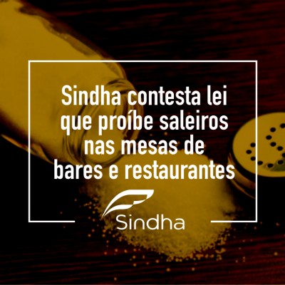Sindha contesta lei que proíbe saleiros nas mesas de bares e restaurantes