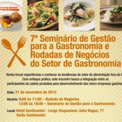 Seminário de Gestão para a Gastronomia
